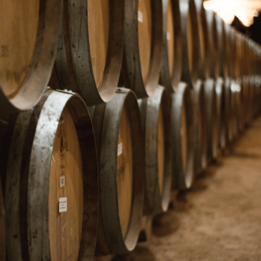 wine barrels