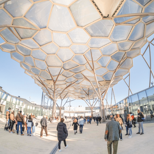 Entrée du salon Vinitaly à Veronafiere